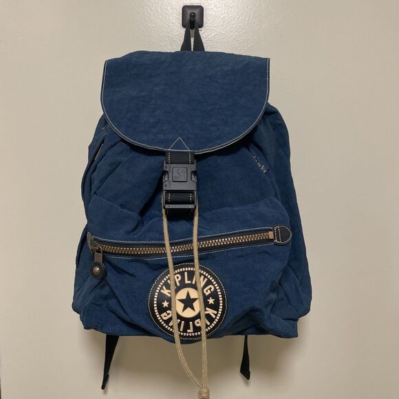 Kipling Y2K Backpack Blue Drawstring Side Zip Water Resistant main image 10